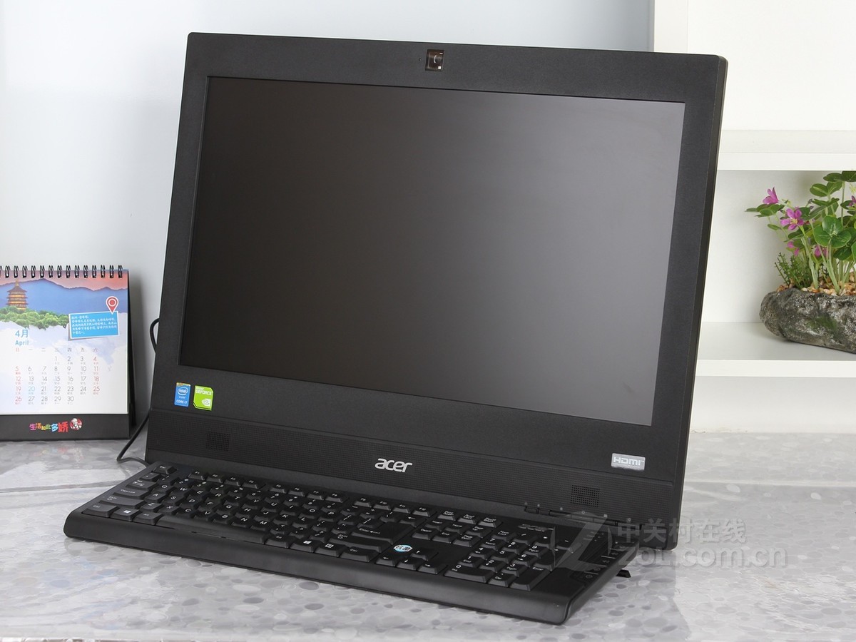 台式计算机一体机宏碁AcerVeriton A450 I3-6100/4G/1T/2G独显/21.5寸显示器/Win7